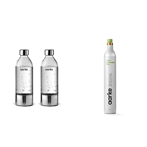 Aarke Set – 2 PET-Flaschen & 60L CO₂-Zylinder, kompatibel