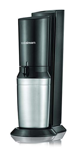 SodaStream Crystal 2.0 – Titan/Silber, CO₂-Zylinder + 2 Glaskaraffen