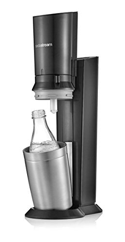 SodaStream Crystal 2.0 Umsteiger – Titan, 1 Glaskaraffe, ohne CO₂