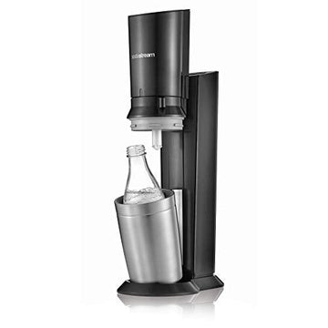 SodaStream Crystal 2.0 – Titan/Silber, CO₂-Zylinder + 2 Glaskaraffen