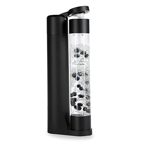 Levivo Slim Sprudler – Schwarz, mit 1L Flasche, ohne CO₂
