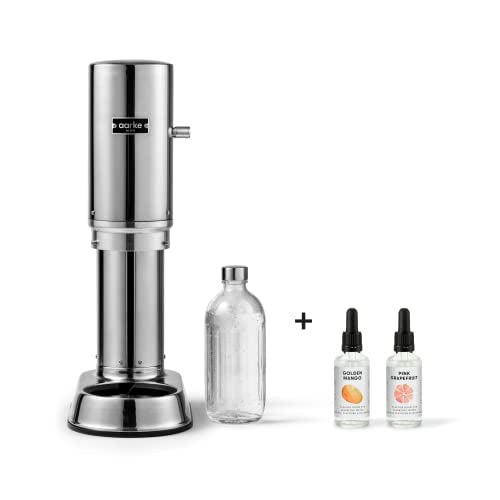 Aarke Carbonator Pro – Edelstahl + Aromen (Mango & Grapefruit)