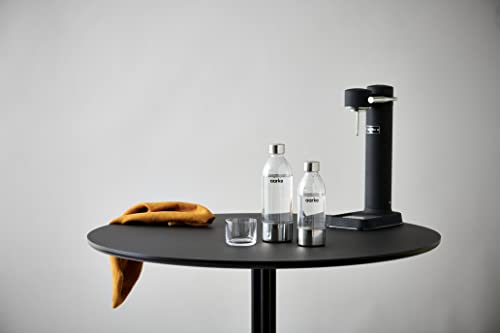 Aarke PET-Flaschen – 800ml & 450ml, Edelstahl-Design, 2er-Set