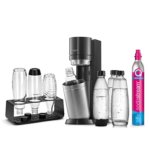 SodaStream Duo Comfort-Set – Titan, CO₂, 4 Flaschen & Halter