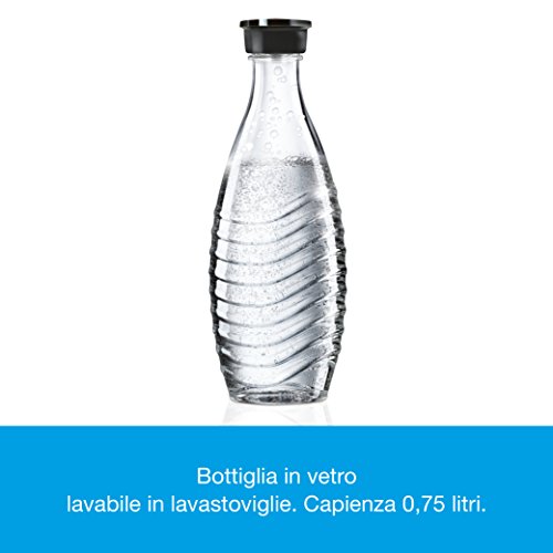 SodaStream Crystal 2.0 Umsteiger – Titan, 1 Glaskaraffe, ohne CO₂