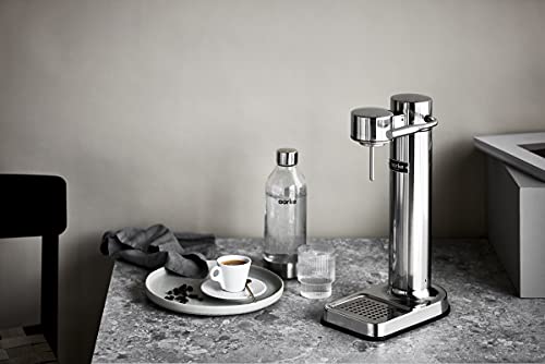 Aarke Carbonator 3 – Edelstahl Finish, inkl. 2 BPA-freie Flaschen