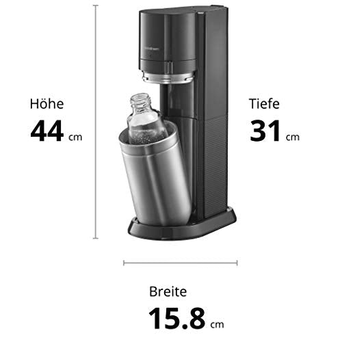 SodaStream Duo Umsteiger – Titan, ohne CO₂, 1x Glas & 1x PET-Flasche