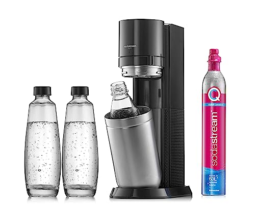 SodaStream Duo Vorteilspack – Titan, CO₂, 2x Glas & 1x PET-Flasche
