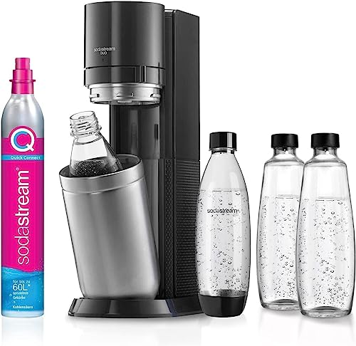 SodaStream Duo – Titan, CO₂, 2x Glas & 2x PET-Flaschen