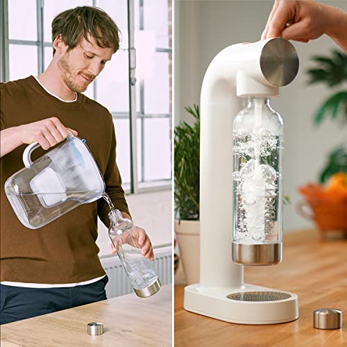 BRITA sodaONE – Weiß, inkl. CO₂-Zylinder & BPA-freier PET-Flasche