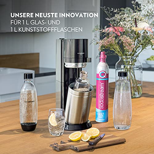 SodaStream Duo Comfort-Set – Titan, CO₂, 4 Flaschen & Halter