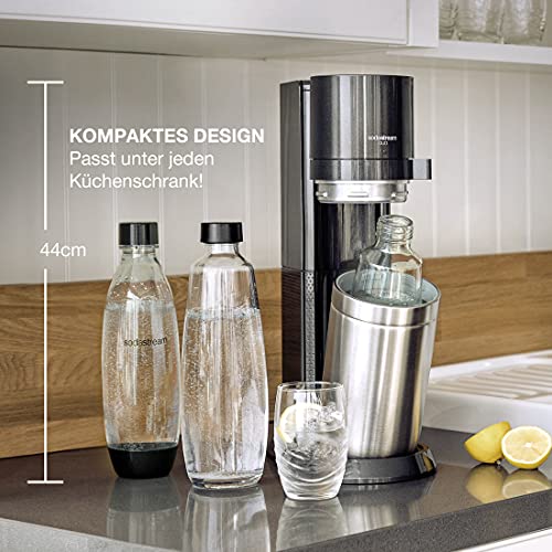 SodaStream Duo – Weiß, CO₂-Zylinder, 2x Glas & 2x 1L PET-Flaschen