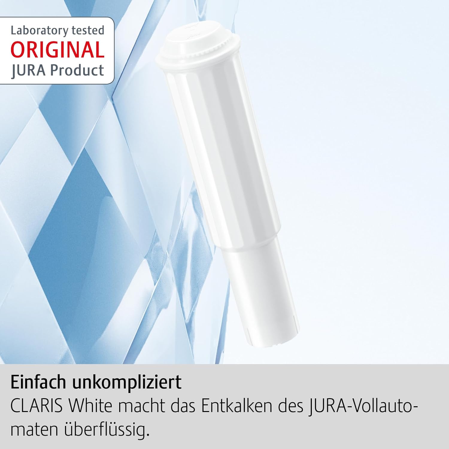 JURA original - CLARIS White Filterpatrone gegen Kalkablagerungen - TÜV-zertifizierte Hygiene - 3er-Pack - 68739